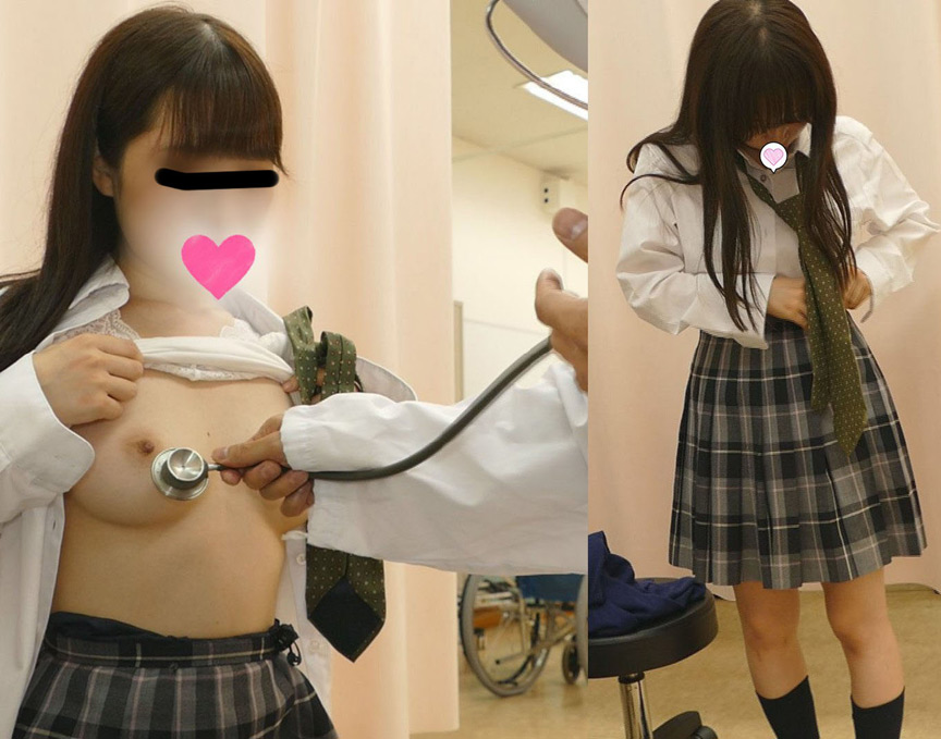 いたいけなJKの乳首から膣口までをエロ診察！メガネ内蔵小型カメラで盗撮した鬼畜なドクハラ映像